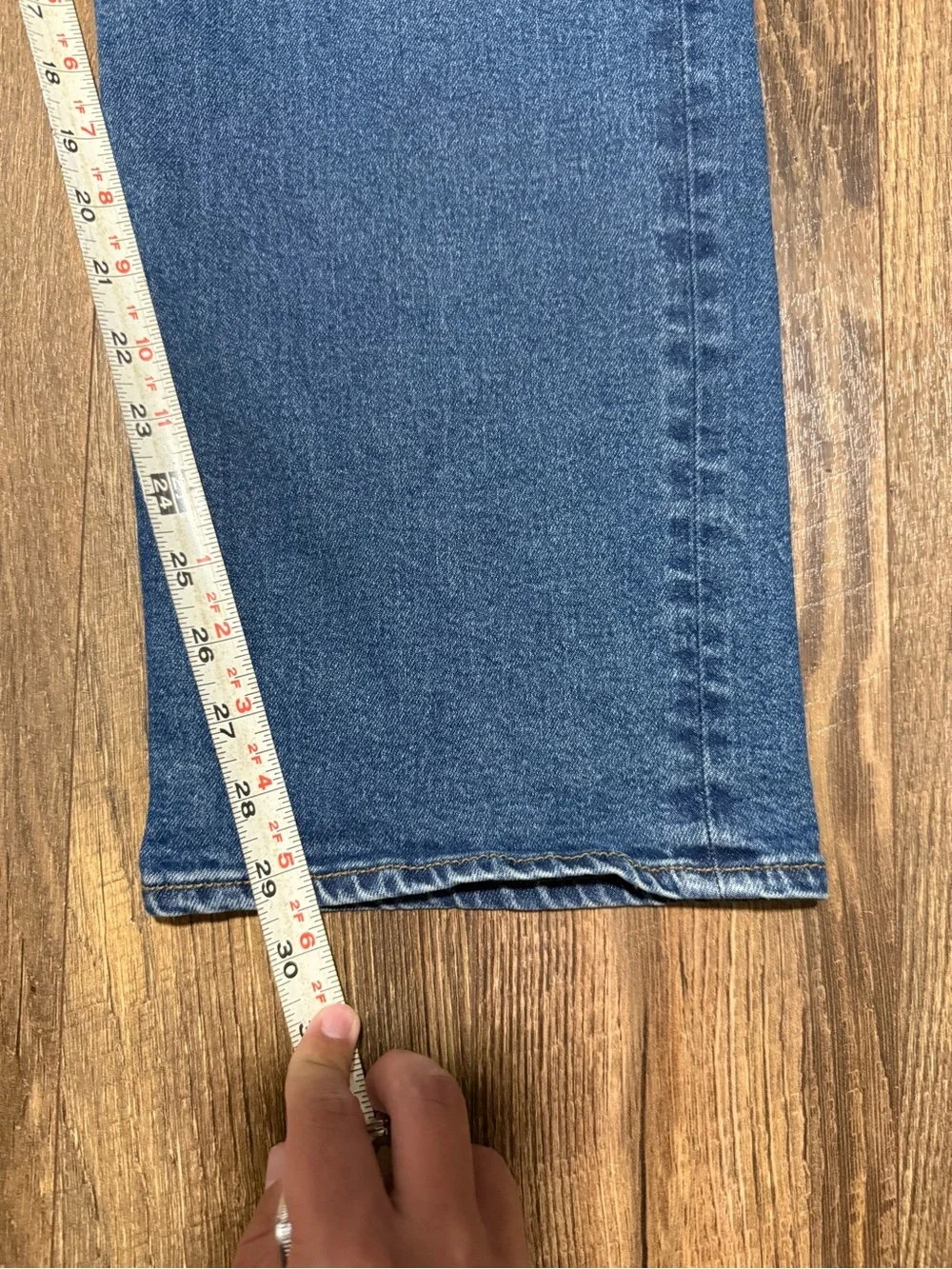 Lee Extreme Motion Regular Straight Leg Denim Jeans 40 X 30 Whiskered Blue